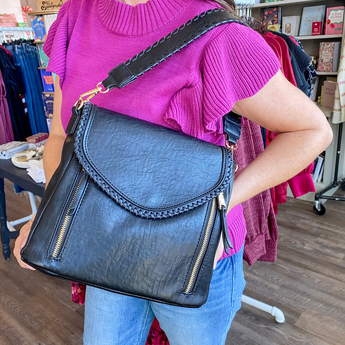 Jen & Co Lorelei Crossbody Handbag - Black - Lyla's: Clothing & Gifts - Online and Rockwall Texas Boutique