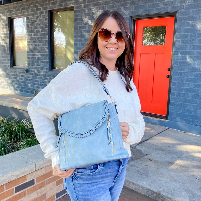 Jen & Co Lorelei Crossbody Handbag - Blue - Lyla's: Clothing & Gifts - Online and Rockwall Texas Boutique