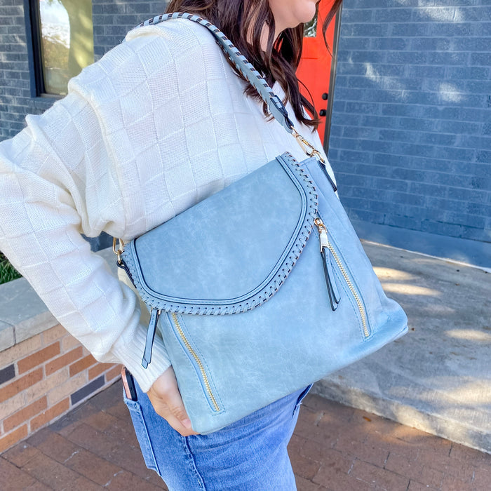 Jen & Co Lorelei Crossbody Handbag - Blue - Lyla's: Clothing & Gifts - Online and Rockwall Texas Boutique
