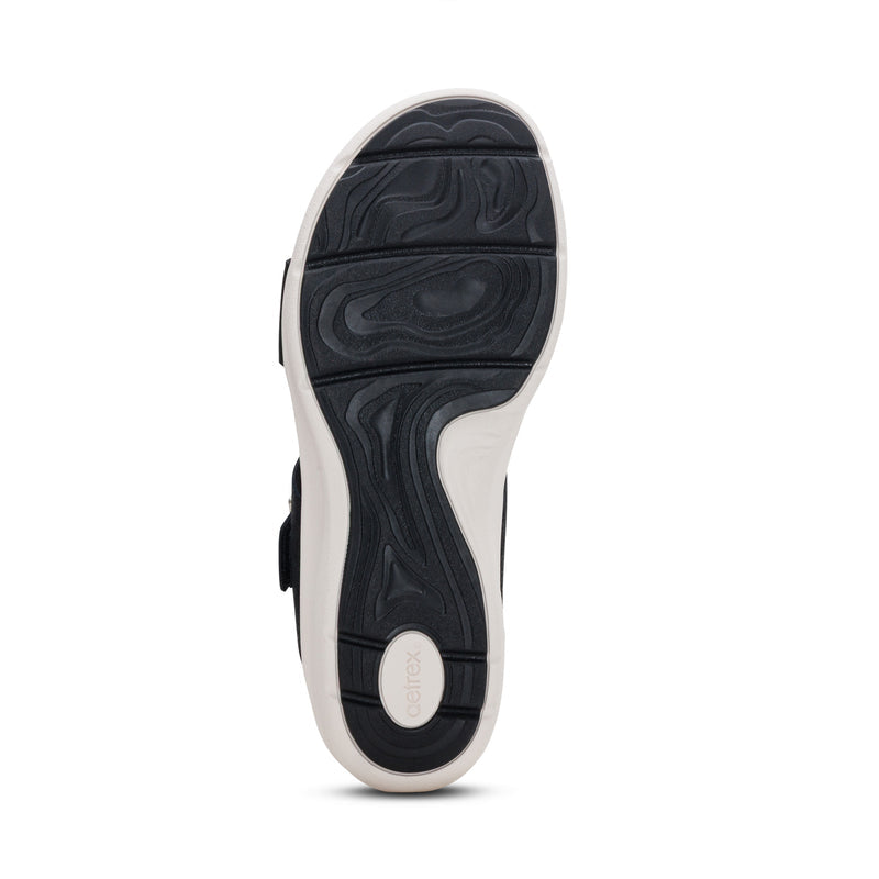Jenny Adjustable Slide Sandal #color_black