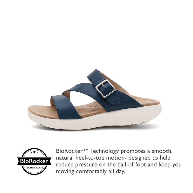 Jenny Adjustable Slide Sandal #color_navy