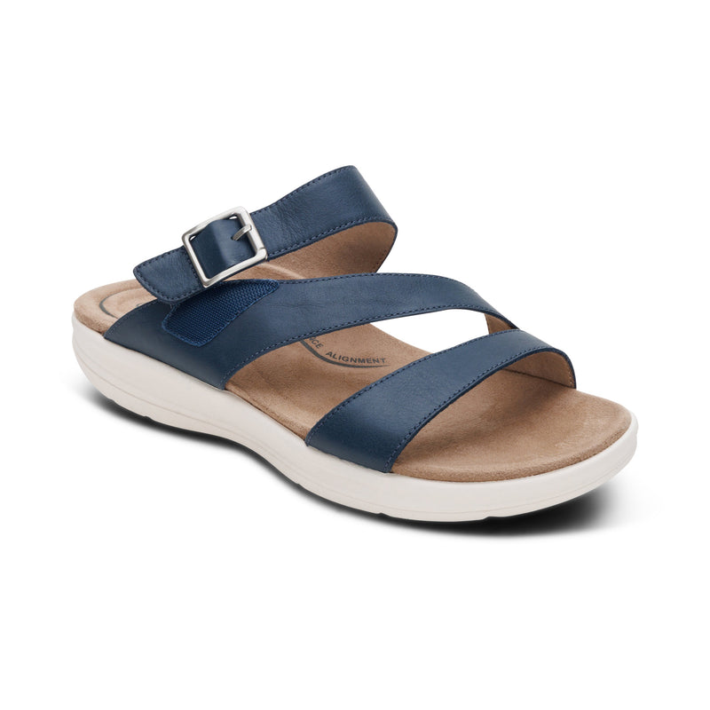 Jenny Adjustable Slide Sandal #color_navy