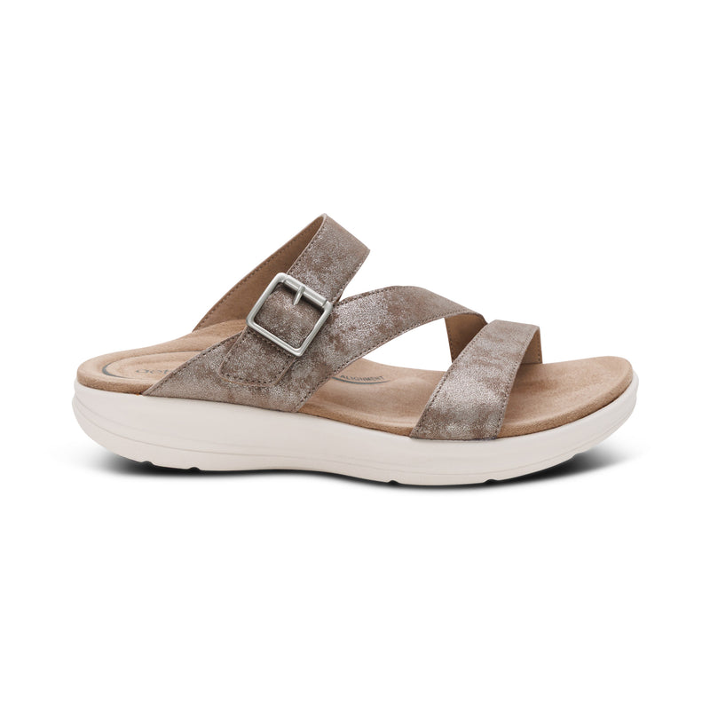 Jenny Adjustable Slide Sandal #color_taupe