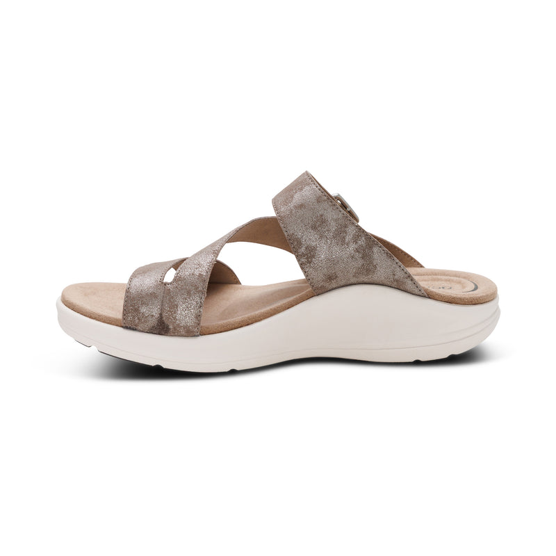 Jenny Adjustable Slide Sandal #color_taupe