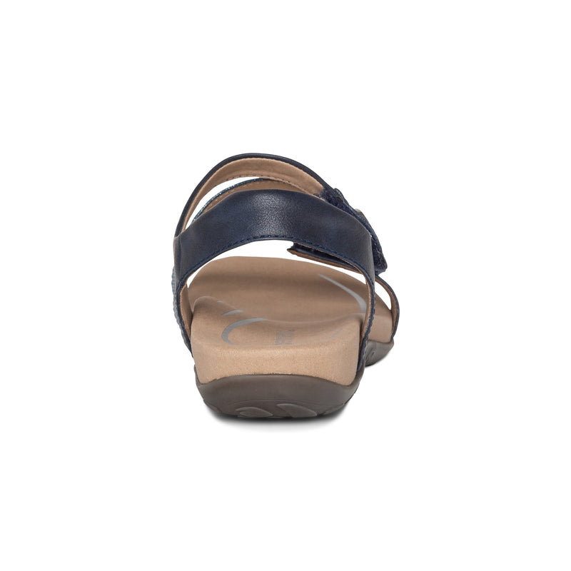 Jess Adjustable Quarter Strap Sandal #color_navy