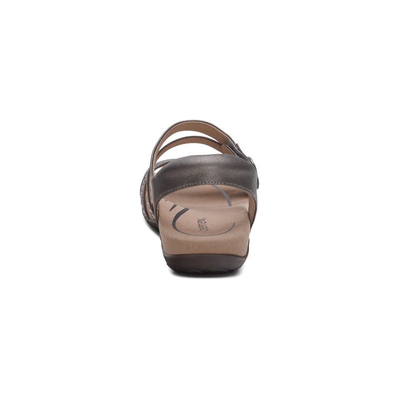 Jess Adjustable Quarter Strap Sandal #color_pewter-sparkle