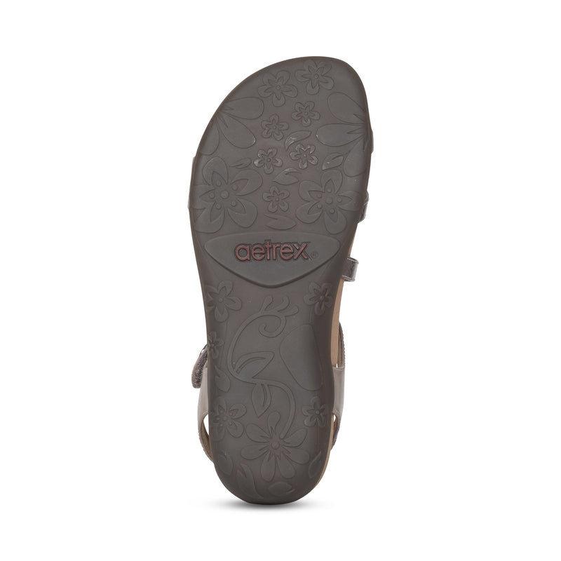 Jess Adjustable Quarter Strap Sandal #color_smoke