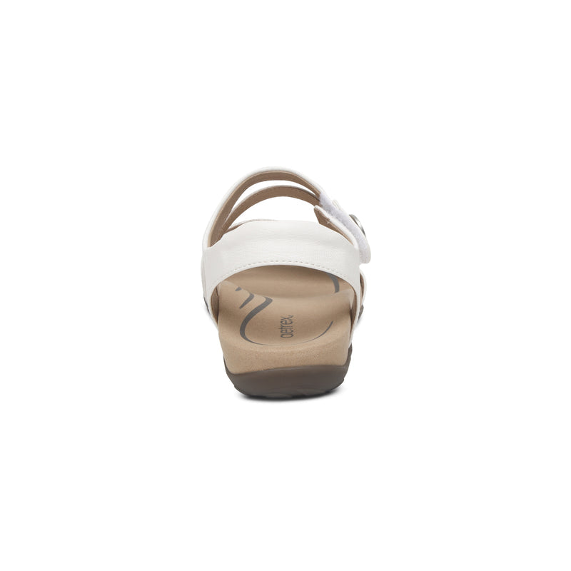 Jess Adjustable Quarter Strap Sandal #color_white