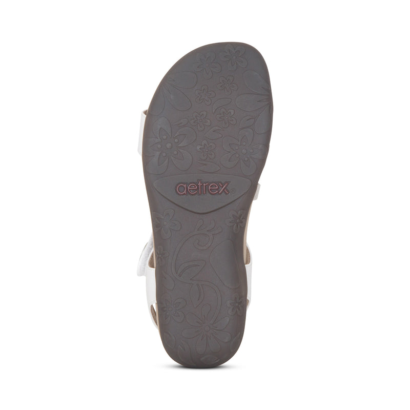Jess Adjustable Quarter Strap Sandal #color_white