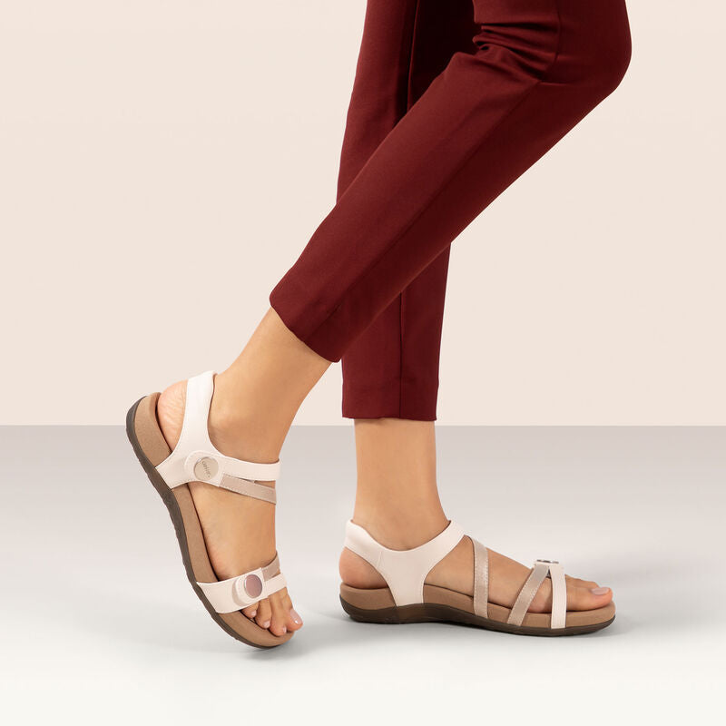Jess Adjustable Quarter Strap Sandal #color_white