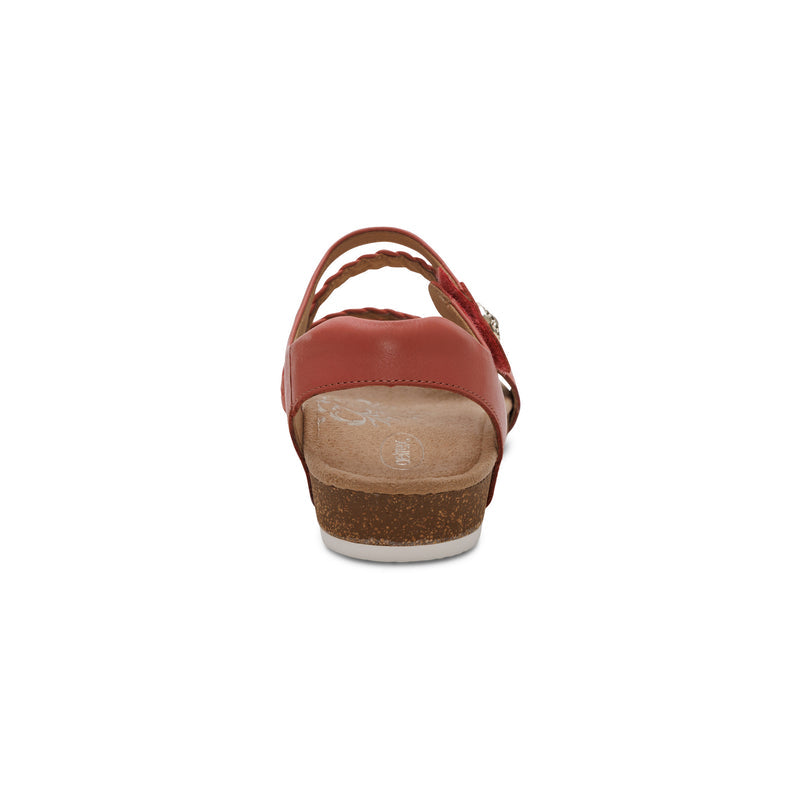 Jillian Braided Quarter Strap Sandal #color_antique rose