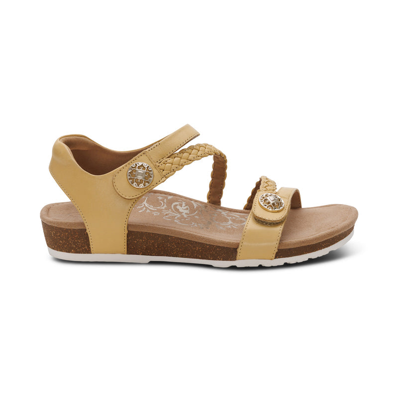 Jillian Braided Quarter Strap Sandal #color_butter