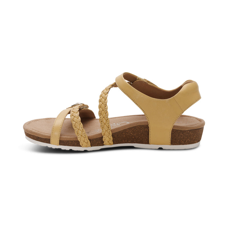 Jillian Braided Quarter Strap Sandal #color_butter