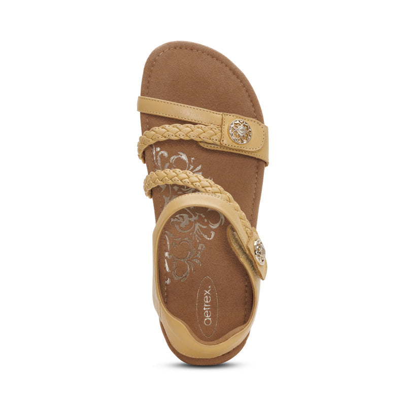 Jillian Braided Quarter Strap Sandal #color_butter