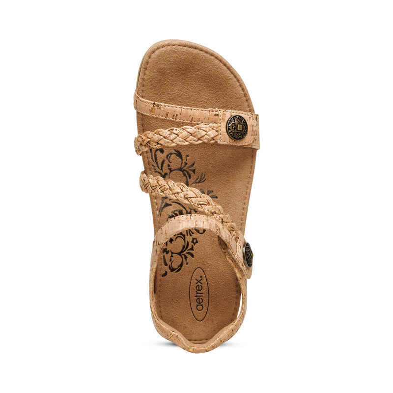 Jillian Braided Quarter Strap #color_cork