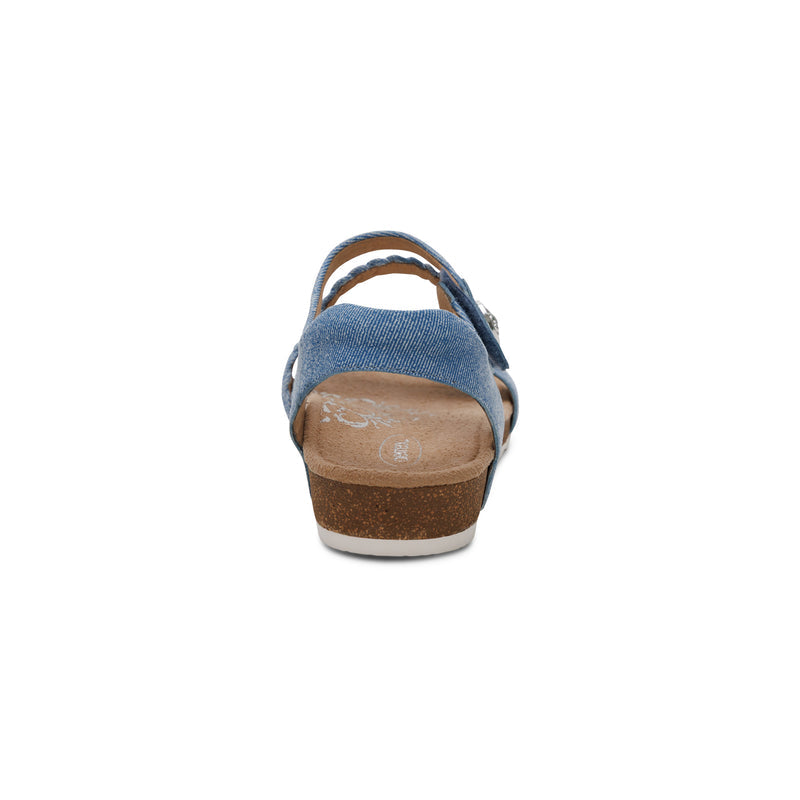 Jillian Braided Quarter Strap Sandal #color_denim