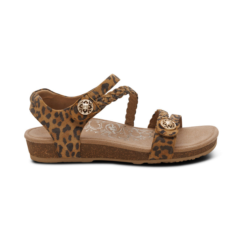 Jillian Braided Quarter Strap Sandal #color_leopard