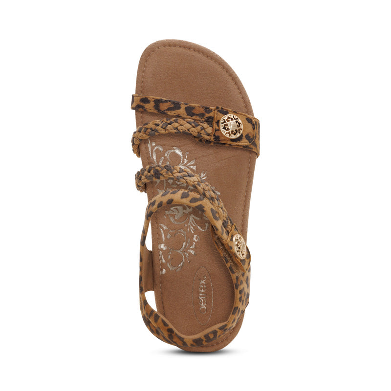 Jillian Braided Quarter Strap Sandal #color_leopard