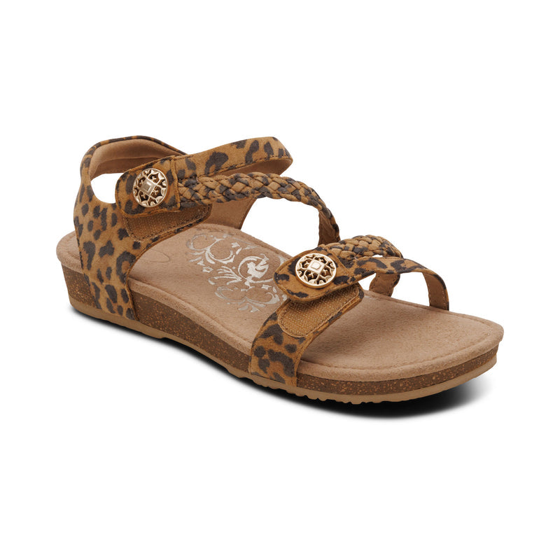 Jillian Braided Quarter Strap Sandal #color_leopard
