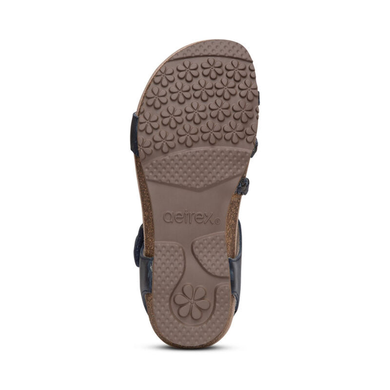 Jillian Braided Quarter Strap Sandal #color_navy
