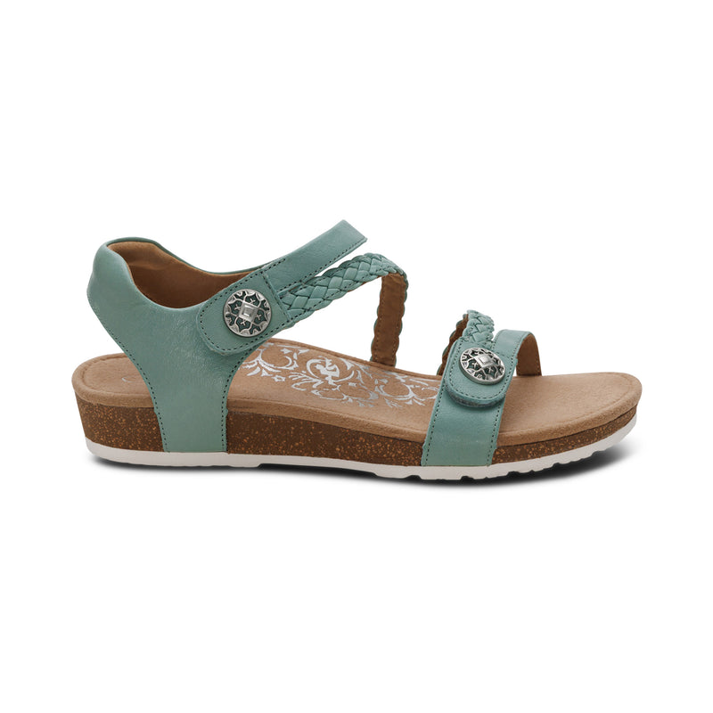 Jillian Braided Quarter Strap Sandal #color_sage
