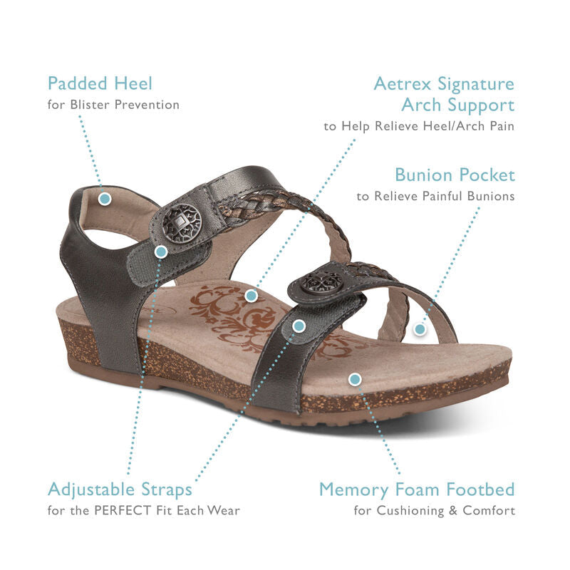 Jillian Braided Quarter Strap Sandal #color_bronze