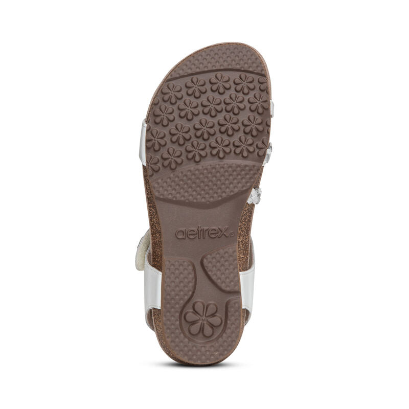Jillian Braided Quarter Strap Sandal #color_white
