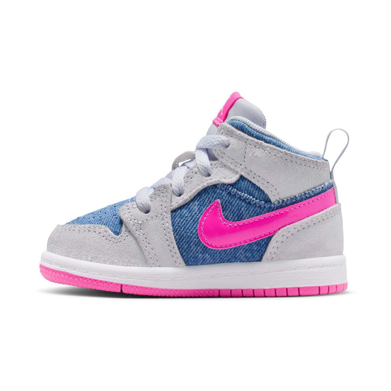 Jordan 1 Mid SE 'Denim Sequin' Baby/Toddler Shoes