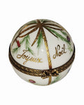 Joyeux Noel Small Ball Shaped Limoges Box