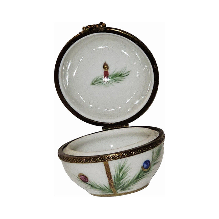 Joyeux Noel Small Ball Shaped Limoges Box