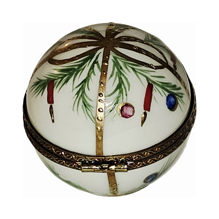 Joyeux Noel Small Ball Shaped Limoges Box