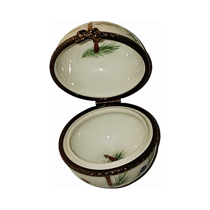 Joyeux Noel Small Ball Shaped Limoges Box