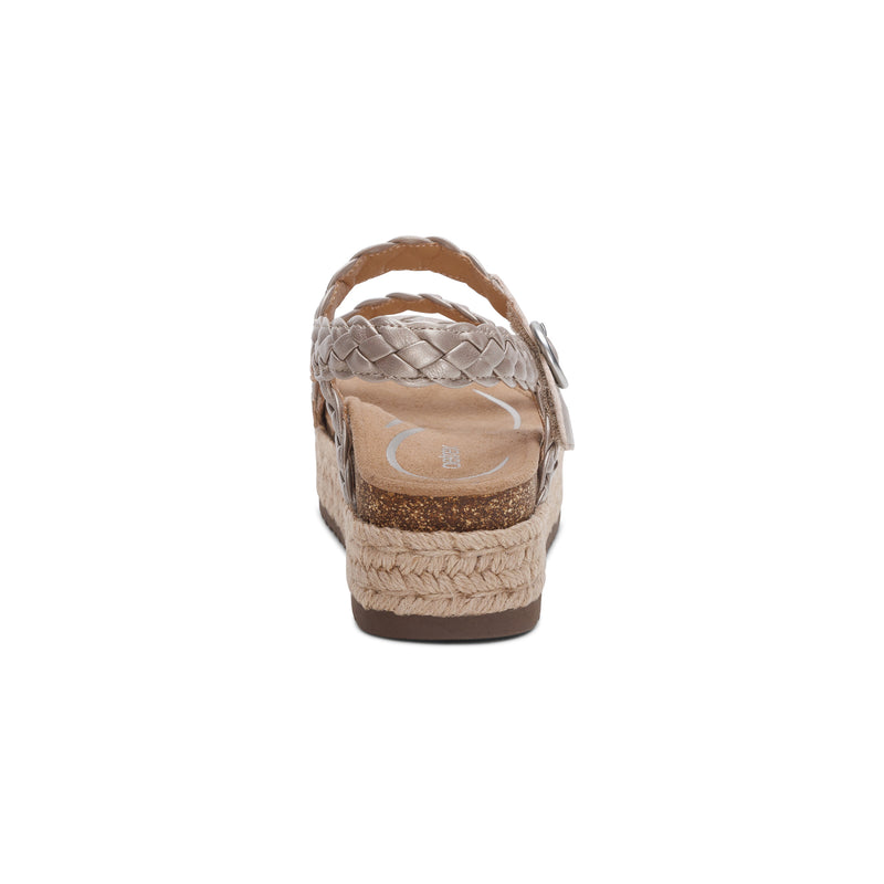 Julia Arch Support Platform Sandal #color_platinum
