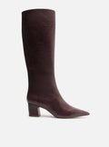 Julie Mid Block Leather Boot Boots F/25