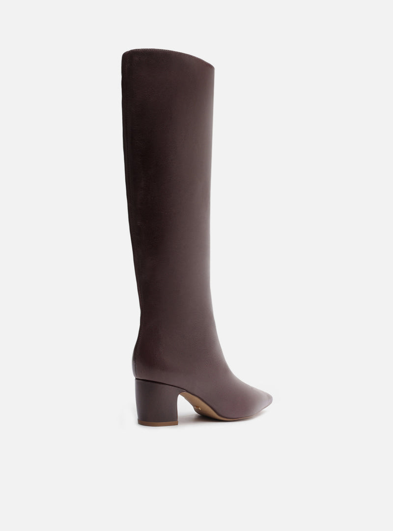 Julie Mid Block Leather Boot Boots F/25