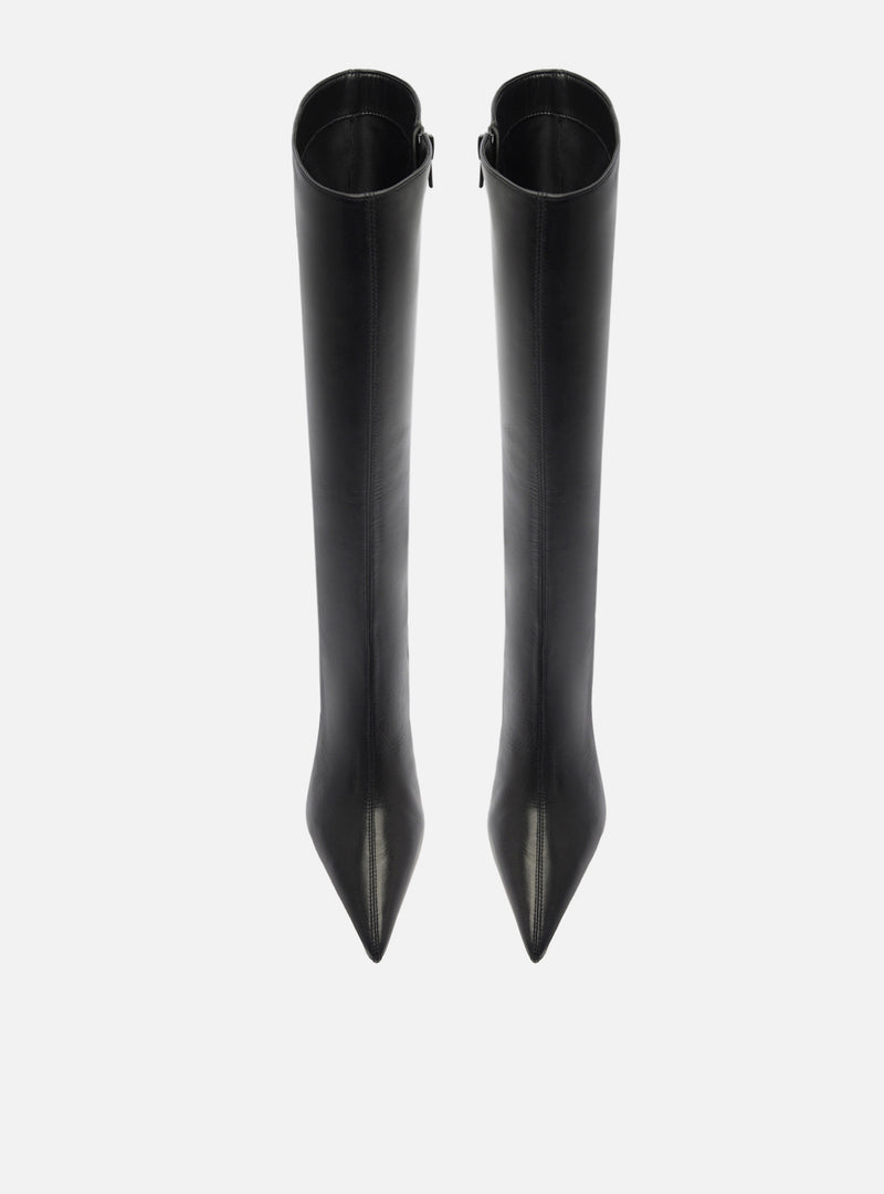 Julie Mid Block Leather Boot Boots F/25