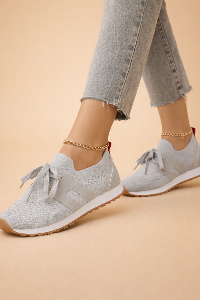 Justyna | Women’s Lightweight Knit Sneakers with Breathable All-Day Comfort