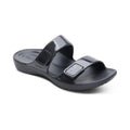 Kaia Two Band Slide #color_black gloss