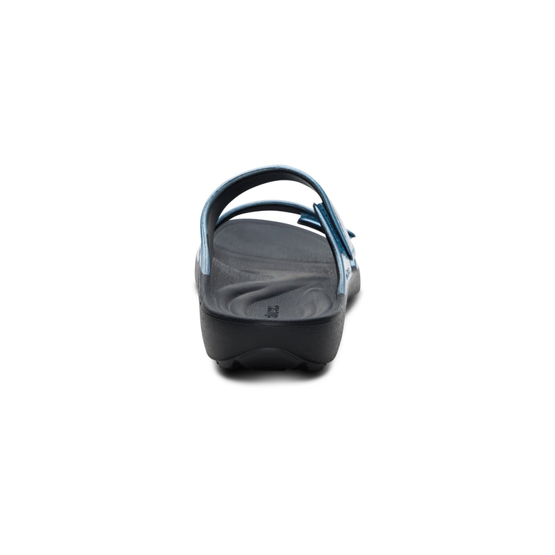 Kaia Two Band Slide #color_blue pearlized
