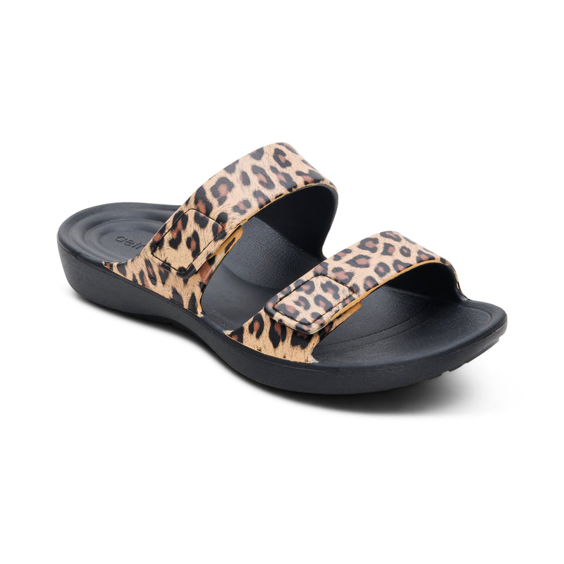 Kaia Two Band Slide #color_leopard