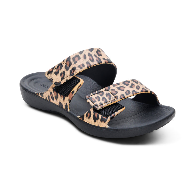 Kaia Two Band Slide #color_leopard