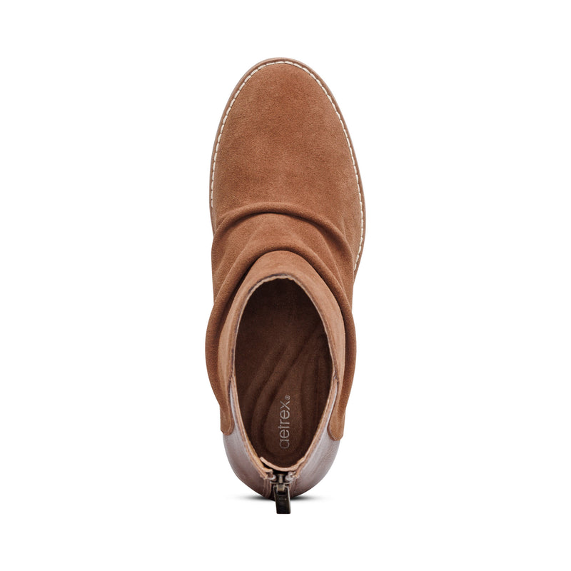 Kara Ankle Wedge Boot #color_cognac