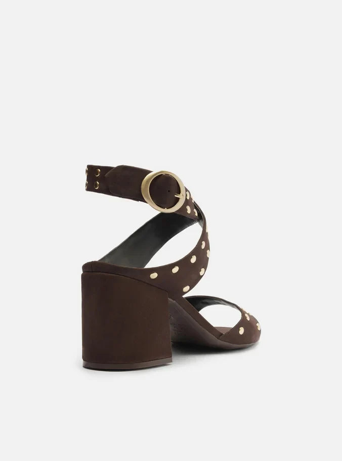 Kara Leather Block Sandal Sandals PRE FALL 25