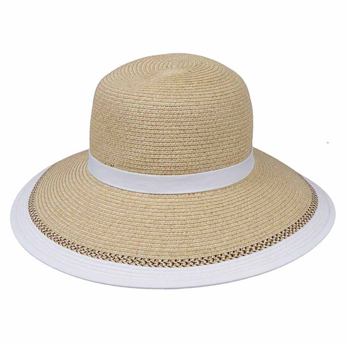 Karen Keith Straw No Back Hat with Ponytail Hole Facesaver Hat Great hats by Karen Keith