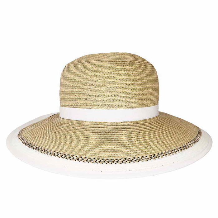 Karen Keith Straw No Back Hat with Ponytail Hole Facesaver Hat Great hats by Karen Keith