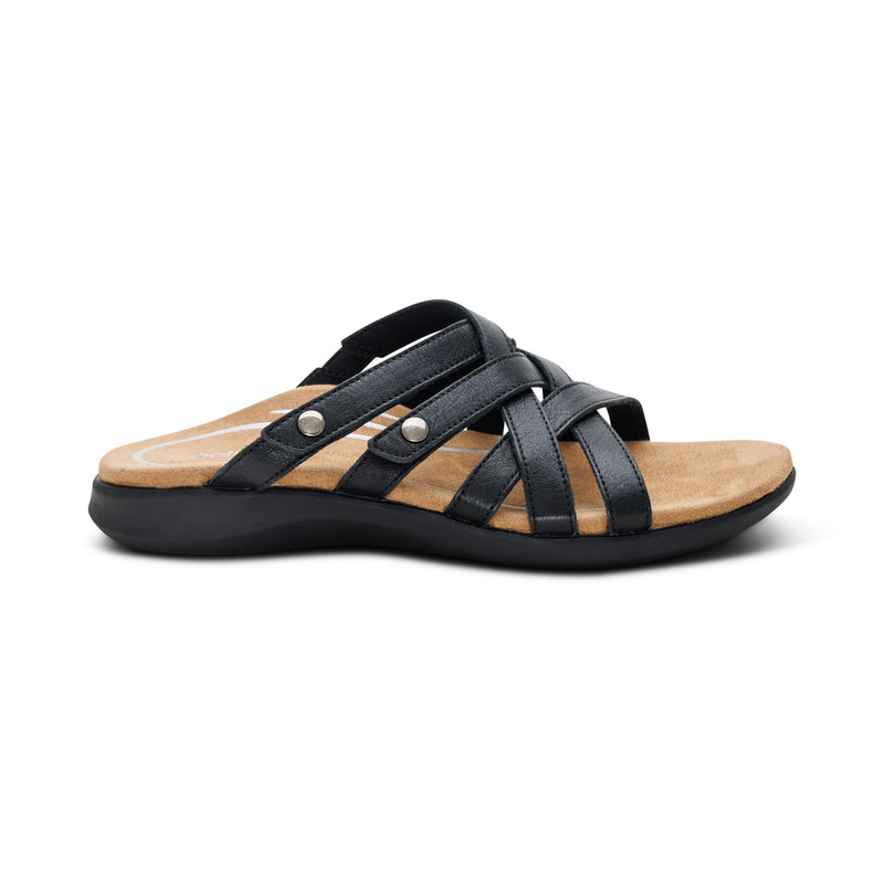 Kasey Adjustable Slide Sandal #color_black