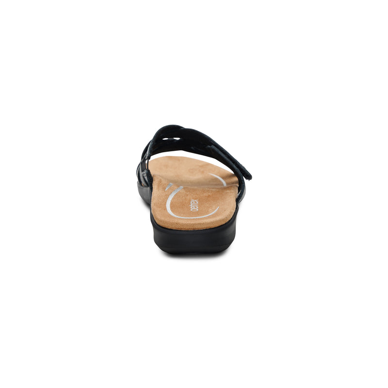 Kasey Adjustable Slide Sandal #color_black