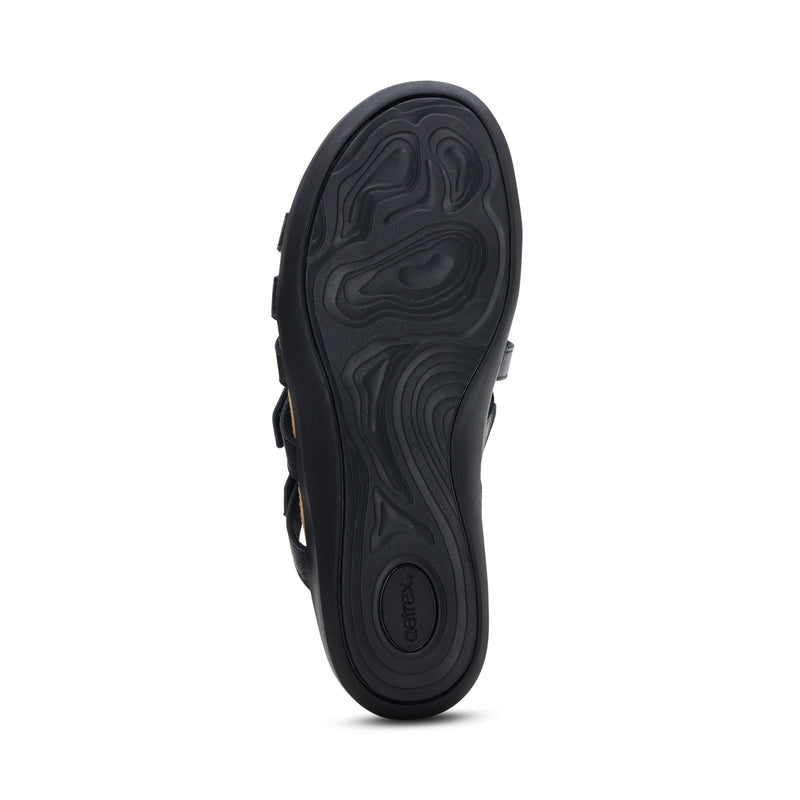 Kasey Adjustable Slide Sandal #color_black