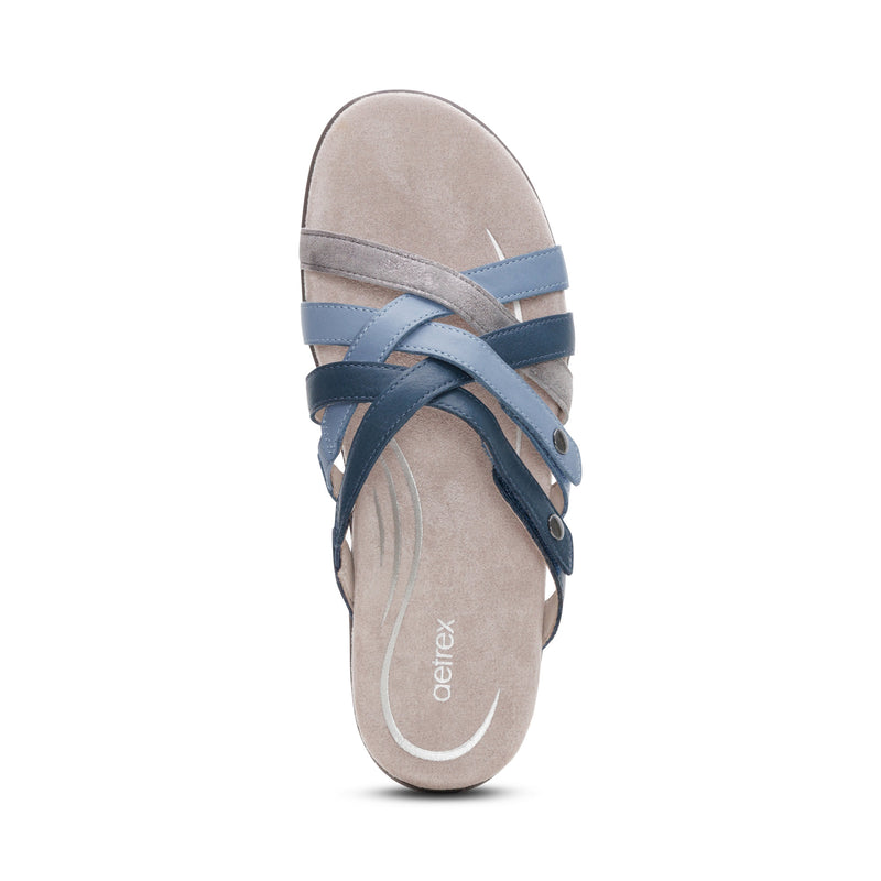 Kasey Adjustable Slide Sandal #color_blue multi