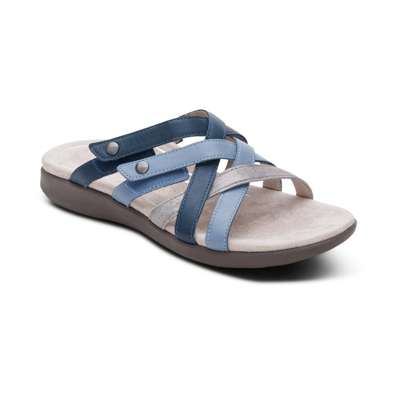 Kasey Adjustable Slide Sandal #color_blue multi